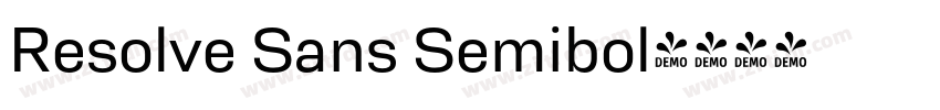 Resolve Sans Semibol字体转换